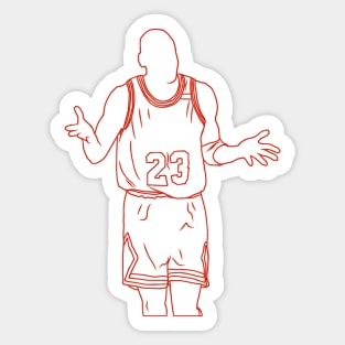 The Shrug Neon Sticker